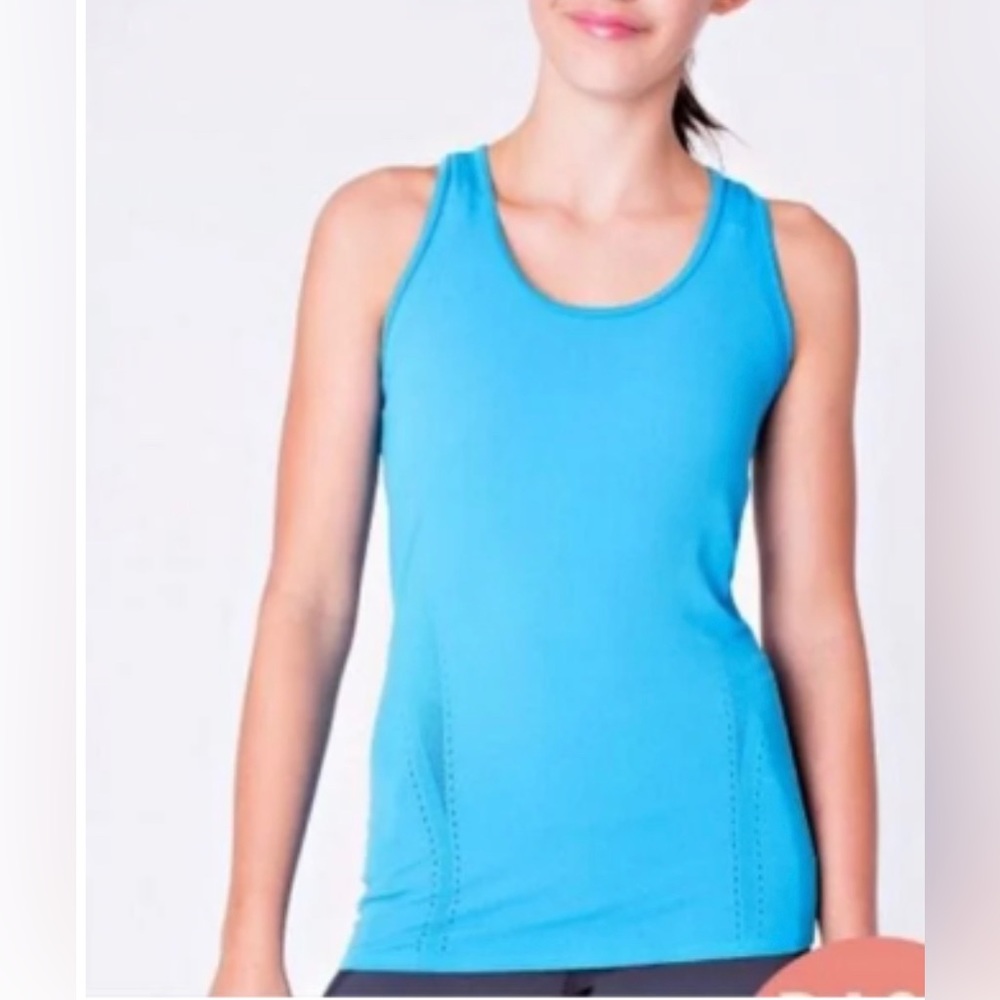 NWT / Ivivva Lululemon Blue Kayak Warp To The Future Tank / B001